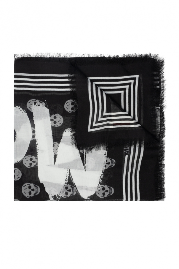 Alexander McQueen Shawl with logo